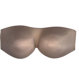 SOMA Enbliss Stayput Strapless Push-Up Bra Beige 34B Women's Lingerie